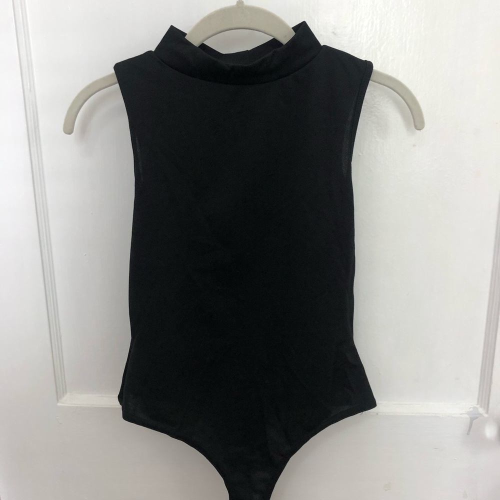 Mock neck body suite by Nasty Gal